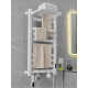 Полотенцесушитель электрический Loder 49*96 см с вешалкой (правое подключение) белый